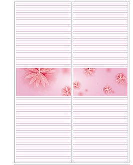 梦幻花卉移门图案素材