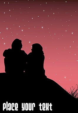 摘要夜景背景