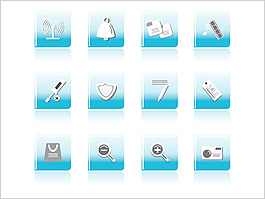 光澤圖標矢量集