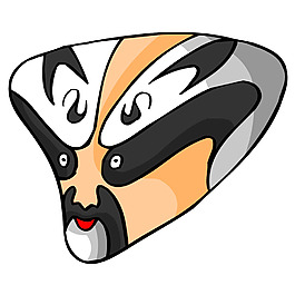 尖嘴巴臉譜