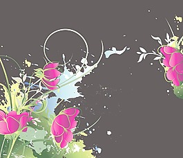 水彩花卉背景