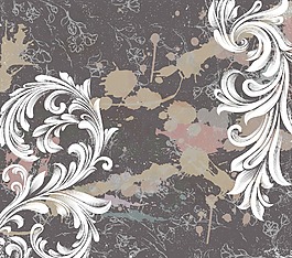 畫(huà)花卉背景矢量插畫(huà)