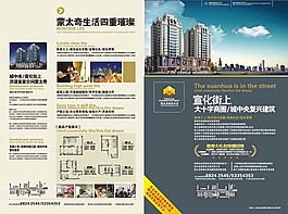 地產(chǎn)宣傳折頁(yè)DM宣傳單海報(bào)