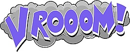 vrrrooom喜劇速度表達(dá)載體文本