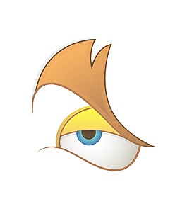 愤怒的卡通眼睛