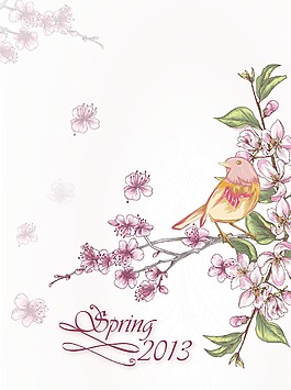 花卉背景矢量插圖
