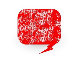 粗糙的垃圾語(yǔ)音泡沫