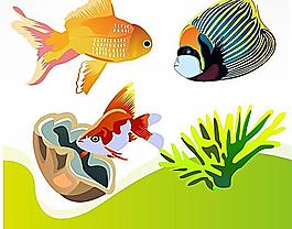 矢量魚類海洋生物圖片