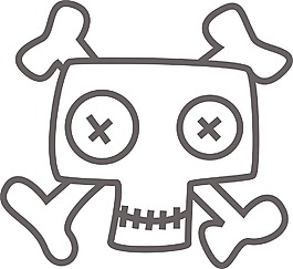 EMO顱骨矢量元素