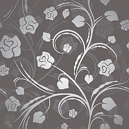 無(wú)縫花紋矢量圖