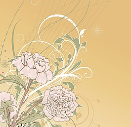 摘要花卉背景矢量