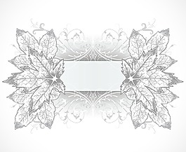 舊貨花卉幀矢量插畫