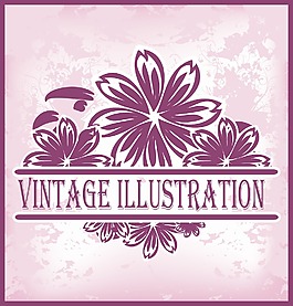 vinatge花卉背景