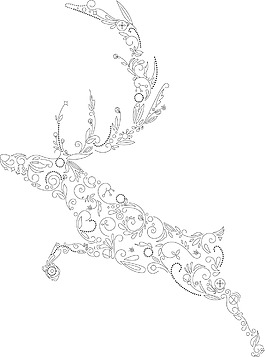 矢量raindeer