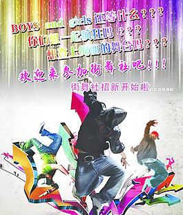 街舞海報圖片