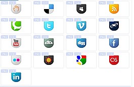社交媒體徽章圖標(biāo)下載