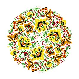 印花矢量圖 繡花 花環(huán) 植物 花朵 免費(fèi)素材