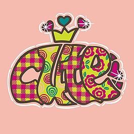 印花矢量圖 T恤圖案 圖文結(jié)合 格紋 花紋 免費(fèi)素材