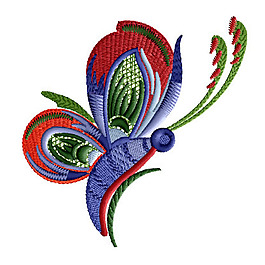繡花 動(dòng)物 昆蟲 蝴蝶 花紋 免費(fèi)素材