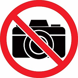 禁止拍照標志