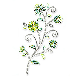燙鉆 花紋 花朵 樹葉 藤蔓 免費素材