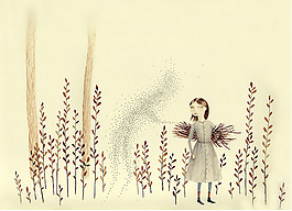 位圖 插畫 時(shí)尚插畫 植物插畫 人物插畫 免費(fèi)素材