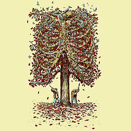 位圖 插畫 植物插畫 插畫師 Georges 免費素材