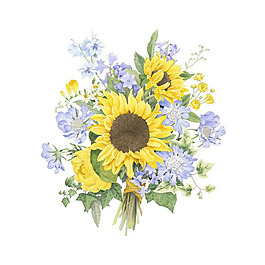 位圖 植物 寫意花卉 花朵 向日葵 免費(fèi)素材