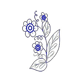 繡花 花邊 植物 花朵 免費素材