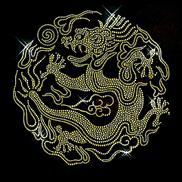 燙鉆 花紋 龍 圖騰 云朵 免費素材