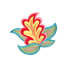 繡花 植物 花朵 免費素材