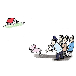 位图 漫画 人物 男人 警察 免费素材