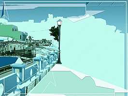 城市景觀PPT模板
