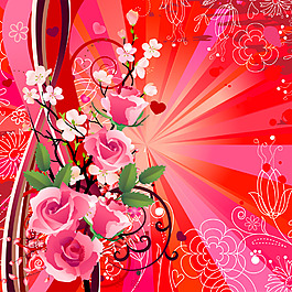 浪漫玫瑰花