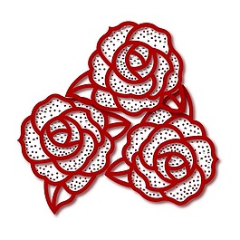 燙鉆 花朵 樹葉 免費素材