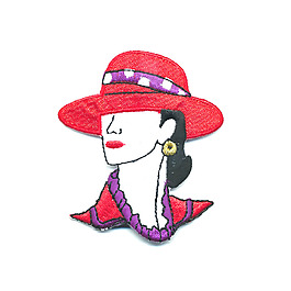 貼布 人物 女人 生活元素 帽子 免費(fèi)素材