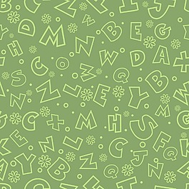 與英文字母的無縫模式