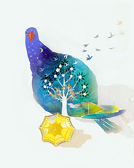 位圖 插畫 插畫師 鳥先森 中國(guó) 免費(fèi)素材