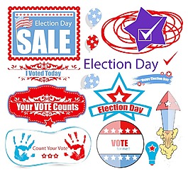 美國選舉當天銷售圖形集