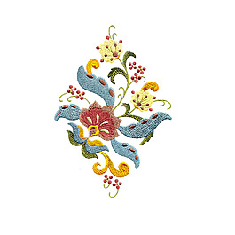 繡花 植物 花朵 免費素材