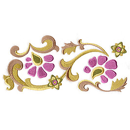 繡花 花朵 花邊 藤蔓 免費(fèi)素材
