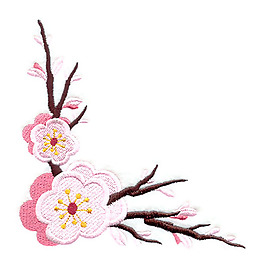 繡花 花朵 花邊 免費(fèi)素材