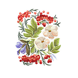 繡花 植物 花朵 免費素材