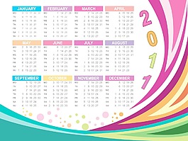 日歷的新年2011