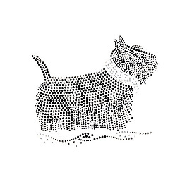 燙鉆 可愛動物 小狗 免費素材