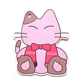 吊牌 小猫 蝴蝶结 文字 英文 免费素材