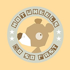 印花矢量圖 可愛卡通 卡通動(dòng)物 小熊 文字 免費(fèi)素材