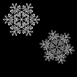 漂亮的雪花