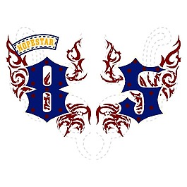 印花矢量圖 徽章標(biāo)記 文字 數(shù)字 翅膀 免費素材