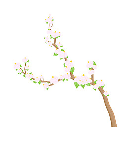花枝向量